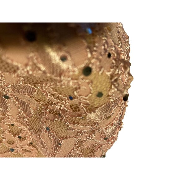 Connected‎ Apparel Womens Lace & Chiffon Pink Cocktail Dress - Picture 8 of 10